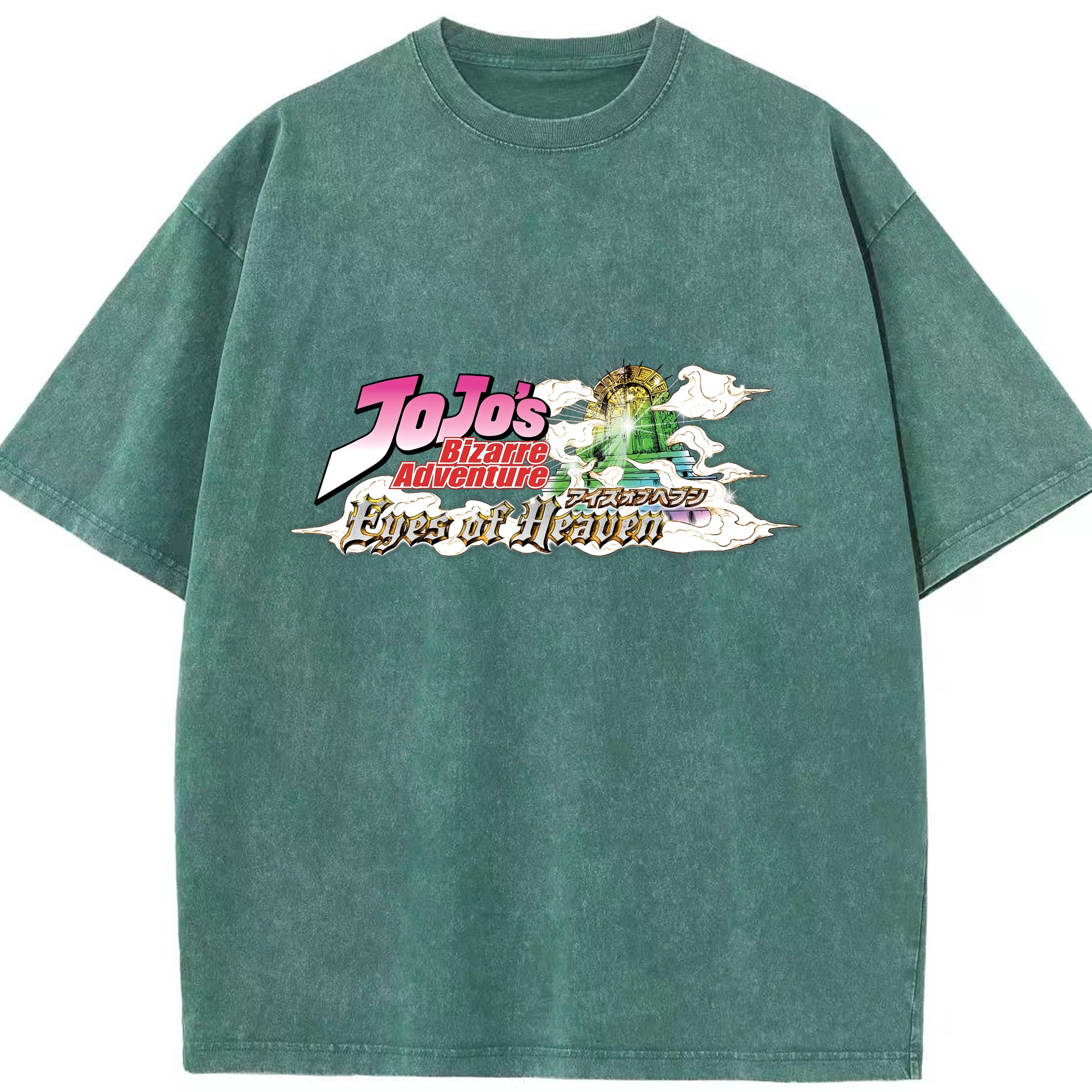 （画像用） ジョジョの奇妙な冒険 JoJo's Bizarre Adventure 綿100% ヴィンテージ風 半袖Tシャツ（フロントプリント）